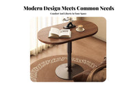 Minimalist Design Movable Coffee Table Multifunctional Adjustable Height Side Table Space Saving Living Room Furniture Sturdy & Long-Lasting for Apartment Dwellers, Homeowners, Telecommuting Workers, Bedroom, Balcony, Small Areas, Home Office
