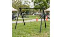 Bike Stand with Folding Frame Foldable Freestanding Bike Stand Anti-Slip Cycle Parking Rack for Workshop