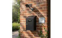 Compact Mailbox with Combination Lock Metal Wall Mailbox Secure Letterbox Modern for Entryways, Apartments, Offices