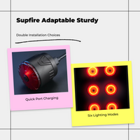 Brake-sensing LED bike tail light
