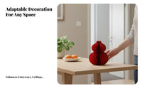 Red paper gourd decor for Chinese New Year.