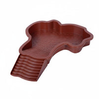 Anti-Slip Surface Turtle Bathing Basin Easy to Clean Turtle Soaking Tub Thickened Material Amphibian Water Bowl with Ramp Multipurpose for Small Reptiles, Vivarium