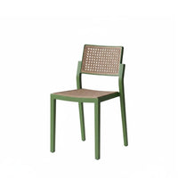 Stackable Plastic Woven Chair Modern Minimalist design Dining Seat Ergonomic support structurerest Seating Furniture Easy Assembly for Homeowners, Restaurant Owners, Interior Decorators