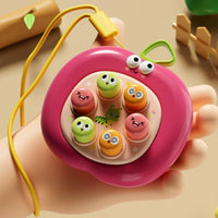 Button Board Early Learning Sensory Fidget Toy with Hanging Cord Handheld Tactile for Toddlers, Stroller, Car Seat