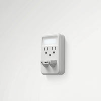 Touch-Control Outlet Extender with Night Light Compact Outlet Extender with USB Ports Space-Saving Warm for Bedroom