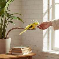 Vibrant Colors Attachable Bird Ornament Realistic Design Fake Parrot Decoration Lightweight Colorful Craft Bird for Party, Garden