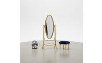 1:12 Scale Floor Mirror Realistic Design Dollhouse Clothes Rack Mirror Small Size