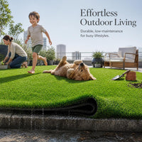 Artificial Grass Turf for Outdoor Landscaping and Decoration, Realistic Synthetic Lawn Carpet