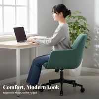 Ergonomic Adjustable Highspine Task Chair Support pivot Seat Modern Design Office Furniture Includes Headrest for People with Sedentary routines, Remote Workers, Students, Study Room, Workstation