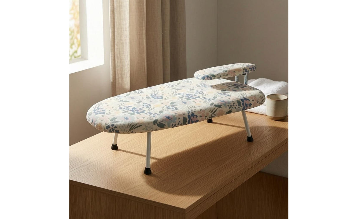 Tabletop Ironing Board Non Slip Feet Compact Ironing Board Metal Frame Laundry Tool
