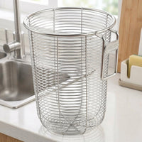 Chopstick Holder and Stainless Steel Holder, Freestanding Single Compartment Cutlery Organizer and Cutlery Drainer for Modern Kitchen Countertop