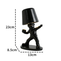 Three-Color Adjustable Sculptural Lamp Compact Figure Lamp Decorative Modern for Art Lovers, Desk