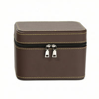 Portable Bracelet Storage Box with Handle Travel-Friendly Bracelet Holder Organizer Box Hard-Shell Bangle Display Case Padded for Travelers, Dresser