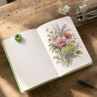 Mini Macaron Sketchbook with 3D Embellishments