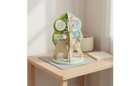 Rotating Activity Tree Educational Busy Toy Rounded Edges Wooden Busy Board for Kids, Classroom