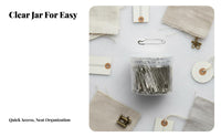 Secure Lock Safety Pin Sturdy and Long-Lasting Tagging Pin Thickened for Seamstresses, Homemakers, Household, Craft Room, Home Repair