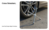 High-Carbon Steel 4-Way Lug Wrench Long-Lasting 4 Way Cross Wrench Forged Construction for DIYers, Roadside Emergency, Auto Repair Shop