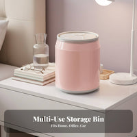 Beverage Can Shaped Trash Bin Sturdy PP Material Carbonated Can Garbage Bin Easy to Clean Press Top Wastebasket for Kids, Adults, Car, Bedroom