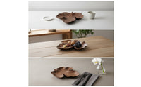 Maple Leaf Tray Hand-Crafted Decorative Leaf Tray Walnut for Hosts, Homeowners, Tabletop Decor, Tea Service