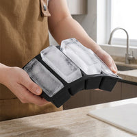 Baby Food and Silicone Ice Tray with Lid for Easy Release, Food Grade Rectangular Cube Tray for Homemade Ice, Single Pack with Lid Included