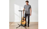 Foldable Adjustable Guitar Floor Stand Stable Base Adjustable Guitar Stand Portable Easy to Keep for Studio, Stage