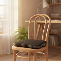 Wedge Seat Cushion Supportive Seat Cushion with Strap Non-Slip Chair Pad for Commuters, Office Workers