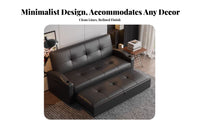 Multi-Functional Pull-extendable Storage Sofa Bed 3-Seater transformable Couch Space-Saving Living Room Furniture long-lasting Frame for Apartment Dwellers, Homeowners, Families, Office, Small Spaces