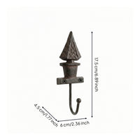 Bonsai Wall Hook Vintage Influenced Cast Iron Hook Heavy Duty Wall Mounted Hooks for Hallway