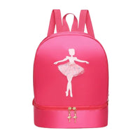 Dance Bag Shoe Compartment Large Capacity Girls Ballet Backpack Water Resistant Ballerina Backpack for Kids