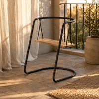 Swing Chair Frame Rectangular Board Hammock Swing Chair Stand Easy Install Indoor Furniture