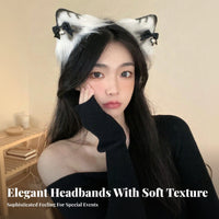 With tinkling chimess fluffy creature headpieces Hairband Cute Appheadpieceance fluffy headpieces headpieceband cute and fashion headpiecewheadpiece universal fit for Cospelements, Adults, Halloween, Cosplay Events, Themed Photoshoots, carnivals