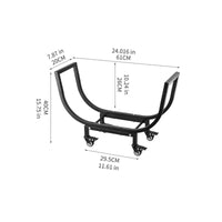 Detachable Curved Firewood Rack Compact Firewood Rack with Curved Frame Sturdy Heavy-Duty for Homeowners