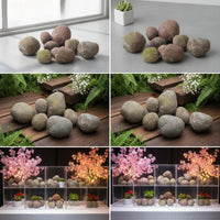 Fake Boulder Foam Faux Boulder Authentic-Looking Artificial Rock for Event Planners, Garden Decoration