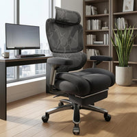 Ergonomic Mesh Office Chair Wide Seat High Rear Mesh Chair Swivel Base for Heavier Users
