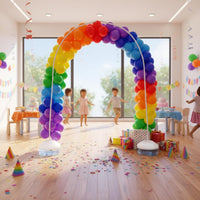 Balloon Arch Frame White Balloon Arch Stand Indoor Outdoor Use for Shop Openings