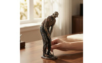 Resin Golfer Sculpture Tabletop Golf Statue Desktop Golf Figurine Decorative for Golfers, Collectors, Office, Living Room, Study, Shelf