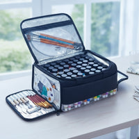 Portable Acrylic Paint Organizer Bag Padded Paint Case with Removable Dividers Spacious Art Supply Bag with Shoulder Strap Lightweight for Crafters