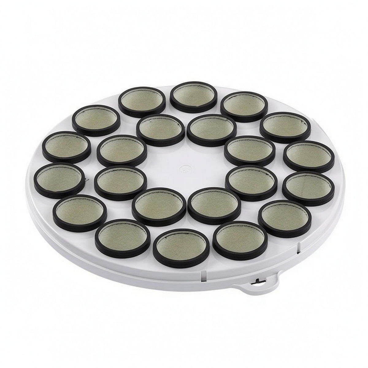 Wool Rings 22-Ball Baffle Plate Water-Resistant Snooker Ball Washer Plate Tab Rim Machine Part White