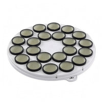 Wool Rings 22-Ball Baffle Plate Water-Resistant Snooker Ball Washer Plate Tab Rim Machine Part White