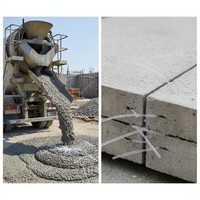 55mm Polypropylene Synthetic Steel Fiber for Concrete Reinforcement and Crack Resistance