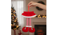 Hanging Car Decoration Festive Car Hanging Ornament Red-and-White Striped Charm for Vehicle Interior