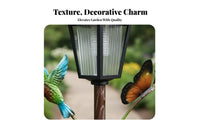 Vintage Avian Bath Feeder Weather Resistant Multi-Function Avian Bath Feeder Garden Decor Easy Assembly Outdoor Lighting