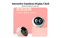 Interactive Emoticon S Emoticon Alarm Clock Temperature Display Digital Emoticon Clock Snooze Function for Teens, Adults, Dorm Room, Nursery