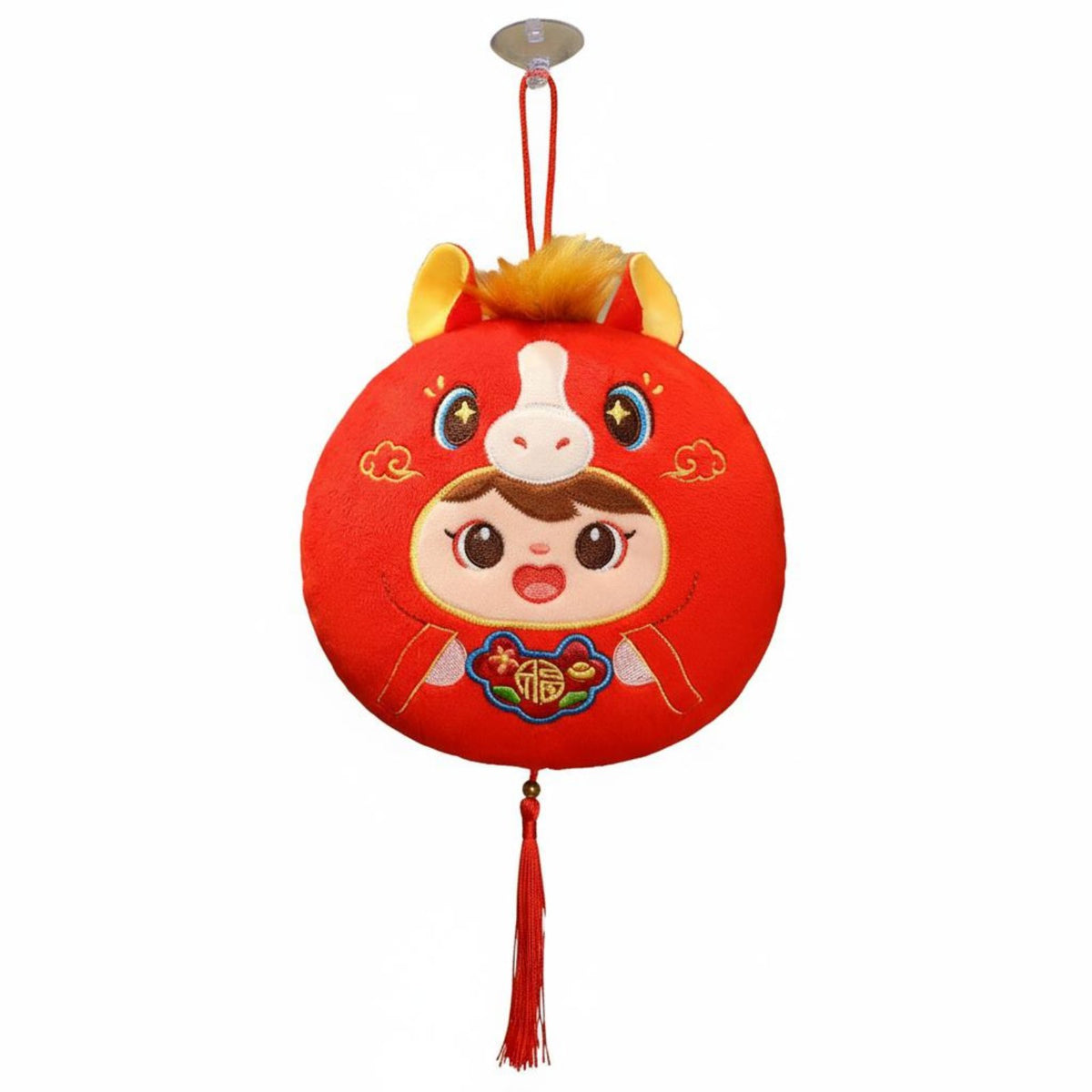 Fortunate Gift Chinese Astrological Horse Mascot Cute Design Chinese New Year Horse Stuffed Animal