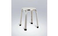 Compact Stainless Steel Stool Minimalist Stackable Stool Long-Lasting Furniture Non-Slip for Kitchen, Shop