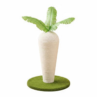 Wear-Resistant Carrot Cat Scratching Post Low-Shedding Carrot Scratching Post Long-Lasting Sisal Cat Scratcher Stable Base for Indoor Cats, Kittens