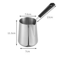 Milk Pot with Pouring Spout Polished Milk Pot Small Saucepan for Kitchen