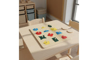 Geometric Insert Board Fine Motor Skills Shape Sorting Board Child-Centered Wooden Peg Puzzle for Children, Hospital