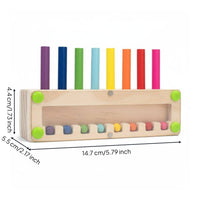 Hand-Eye Coordination Color Matching Game Early Education Caterpillar Color Sorting Toy Sturdy Wood Memory Bead Game Polished Polished for Preschoolers