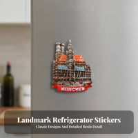 Resin Landmark Collectible Tourist Souvenir Fridge Ideal Gift House Decoration for Trip Ers, Collectors, Home Decor, Office, Whiteboard